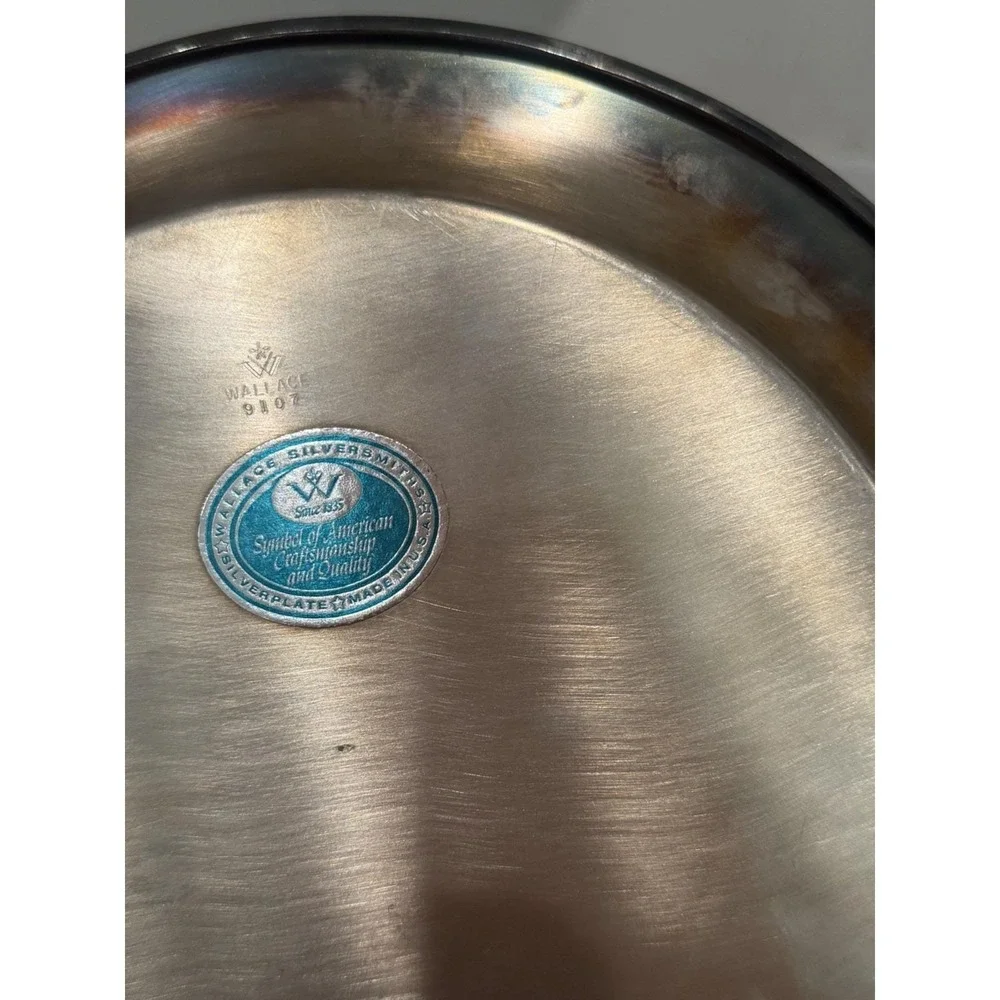 Wallace Silversmiths Vintage Silver plate Symbol Of America Dish made In USA